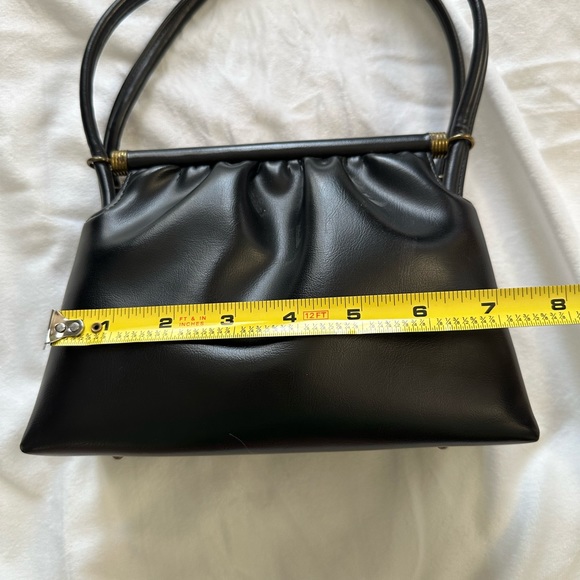 Vintage Saks Fifth Avenue Black Leather Purse - Picture 8 of 8